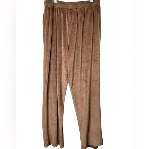 SKIMS Velour Wide Leg Track Pants Drawstring Soft Size XL Lounge Y2K - Picture 1 of 5